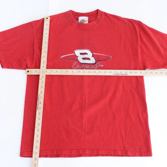 VTG Winners Circle Red Y2K Dale Earnhardt Jr Driver of the Budweiser Chevy  Tee - Picture 4 of 11